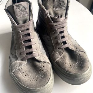 Vans grey high top - size 7